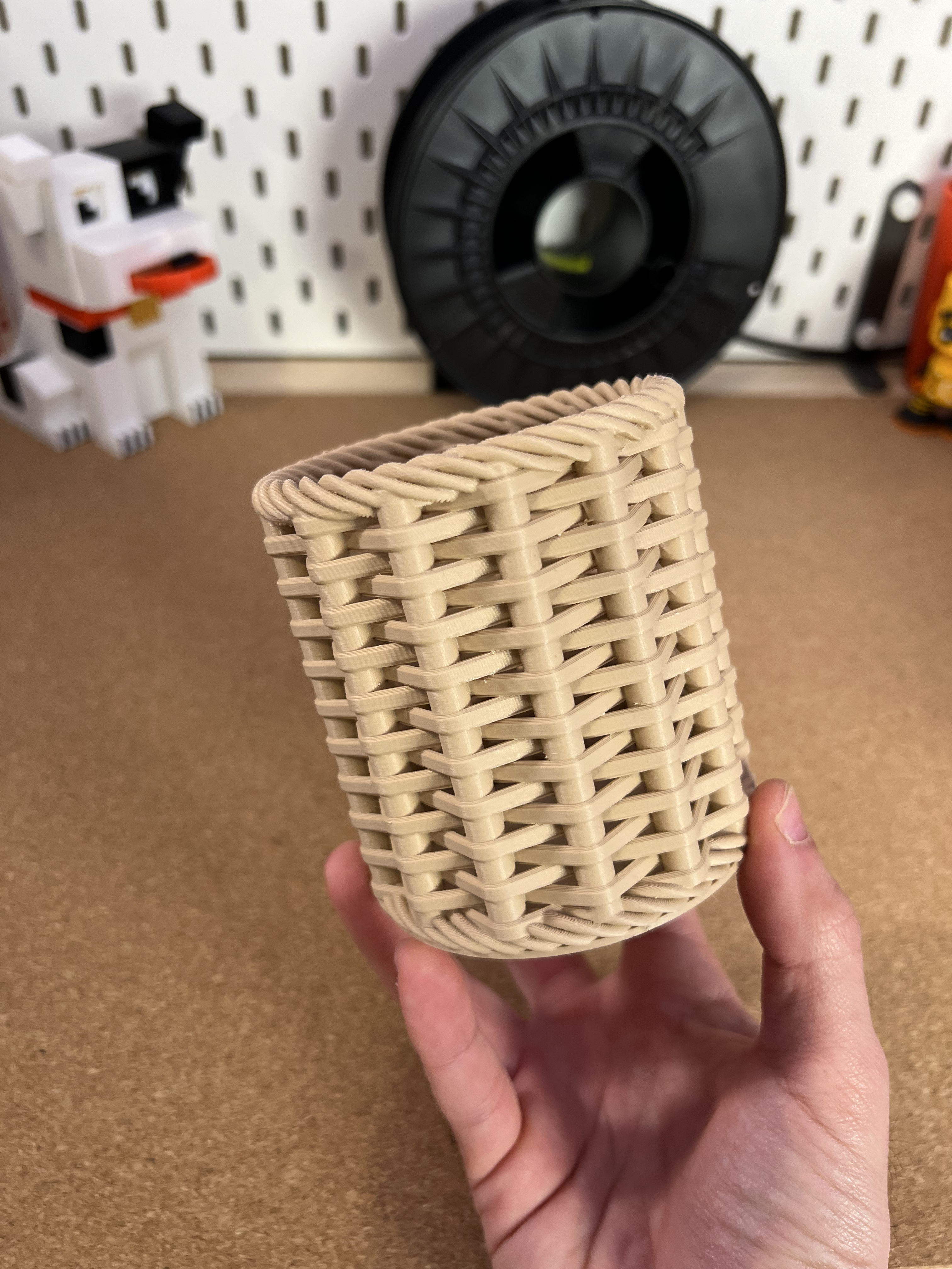lapicero 3d con textura tejido